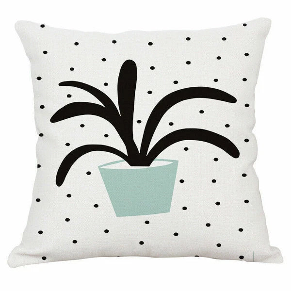 Home Decor Cactus Potted   Pillow Case Sofa Office Cushion Cover New