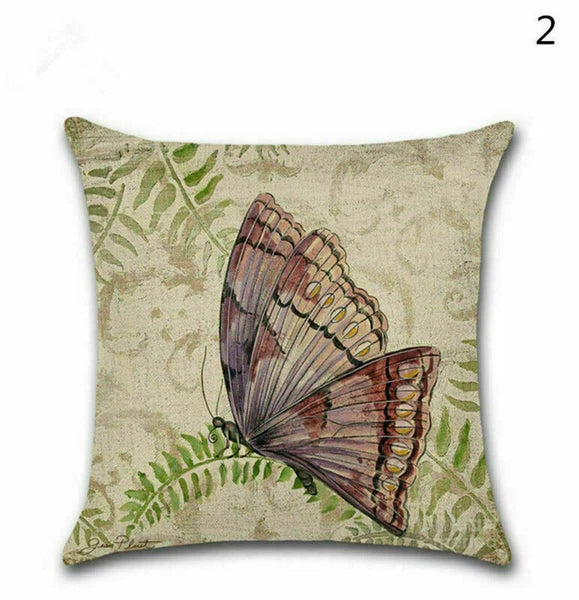 Decor Cushion Throw Cover Case Sofa Butterfly 18" Home Cute