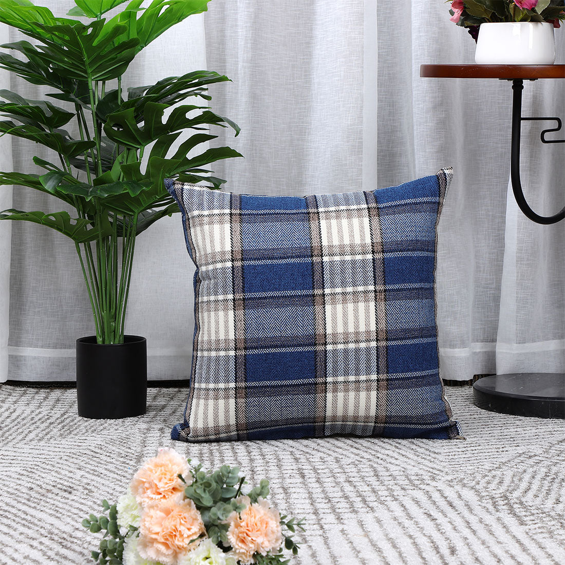 Buffalo Check Plaid Throw Pillow Case Sofa Waist Cushion Cover Office Bedding