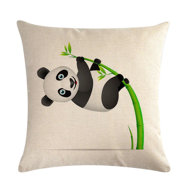 Panda '' Pillow Case Sofa Waist Throw Cushion Cover Home Decor