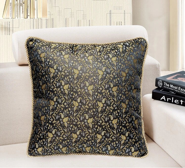 16x16" Vintage Luxury Jacquard Home Decor PILLOW COVER Sofa Bed Cushion Case USA