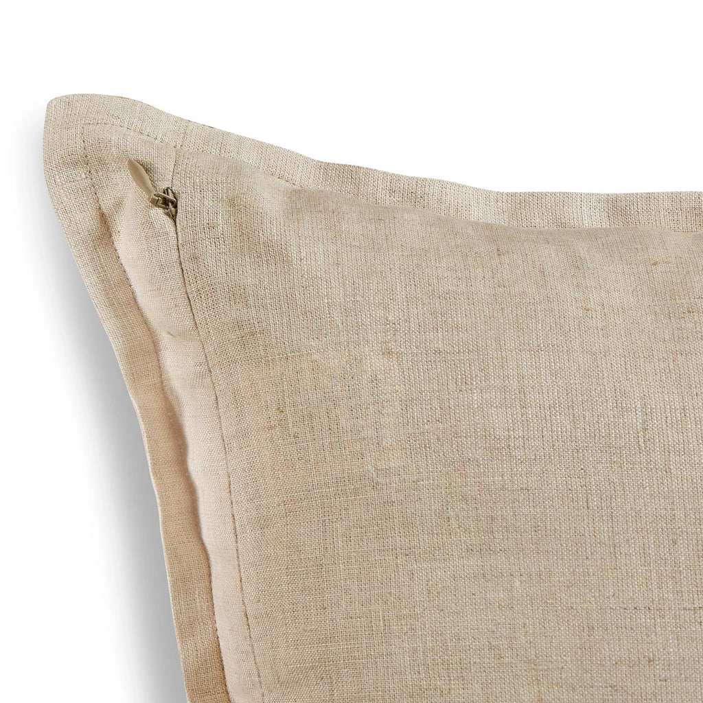 Solino Home Square Linen Pillow Cover for Cushion Couch, Sofa Bed, Santa Barbara