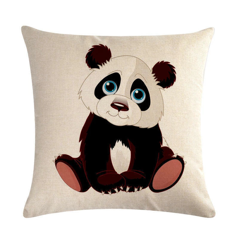Panda '' Pillow Case Sofa Waist Throw Cushion Cover Home Decor