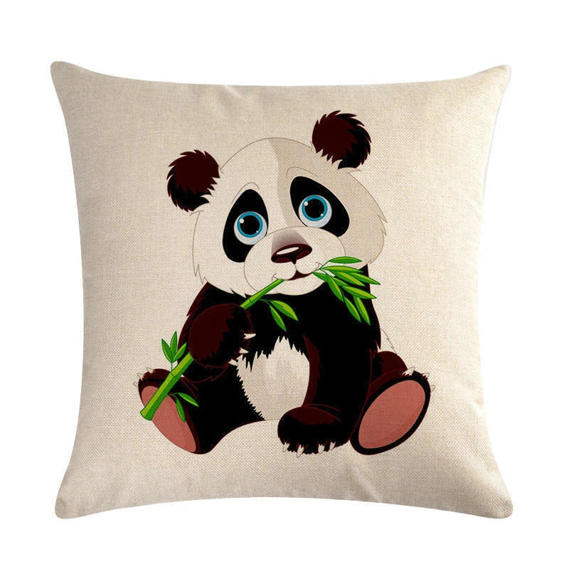 Panda '' Pillow Case Sofa Waist Throw Cushion Cover Home Decor