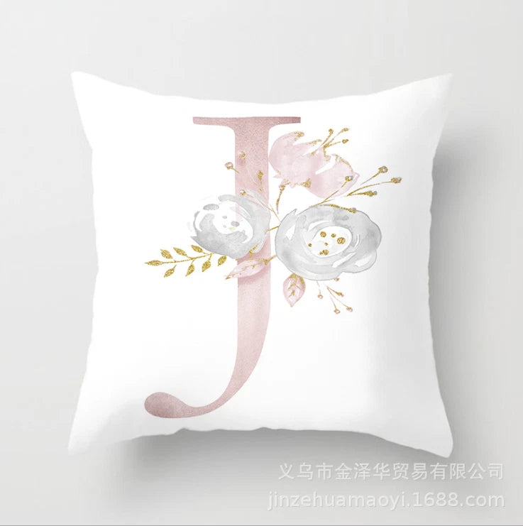 New UK LETTER POLYESTER CUSHION COVER PILLOW CASE WAIST THROW HOME SOFA DECOR