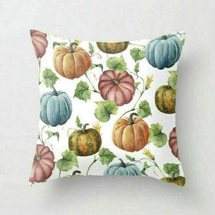18inch Halloween Pumpkin Pillow Case Waist Throw Home Cover Sofa Cushion Decor