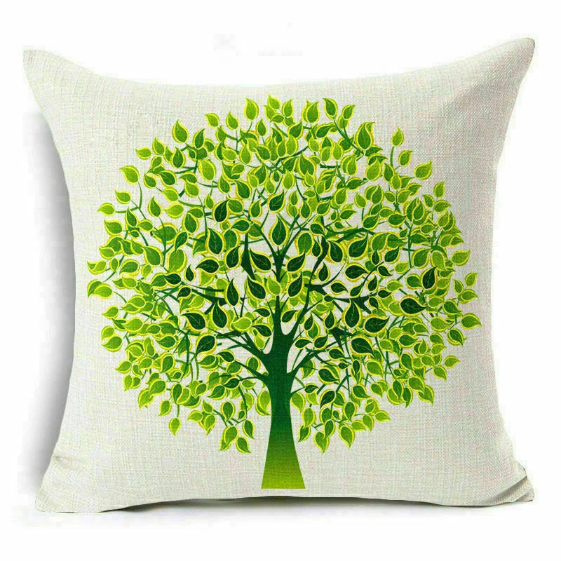Throw Pillow Fashion Flower Tree  Case Sofa Home Cover Cushion Decor