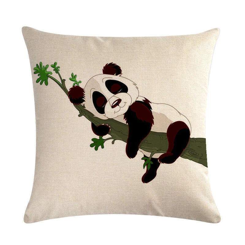 Panda '' Pillow Case Sofa Waist Throw Cushion Cover Home Decor