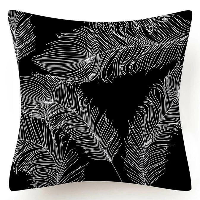 ⭐⭐18x18" Black White Throw PILLOW COVER 2-Sided Decorative Sofa Bed Cushion Case
