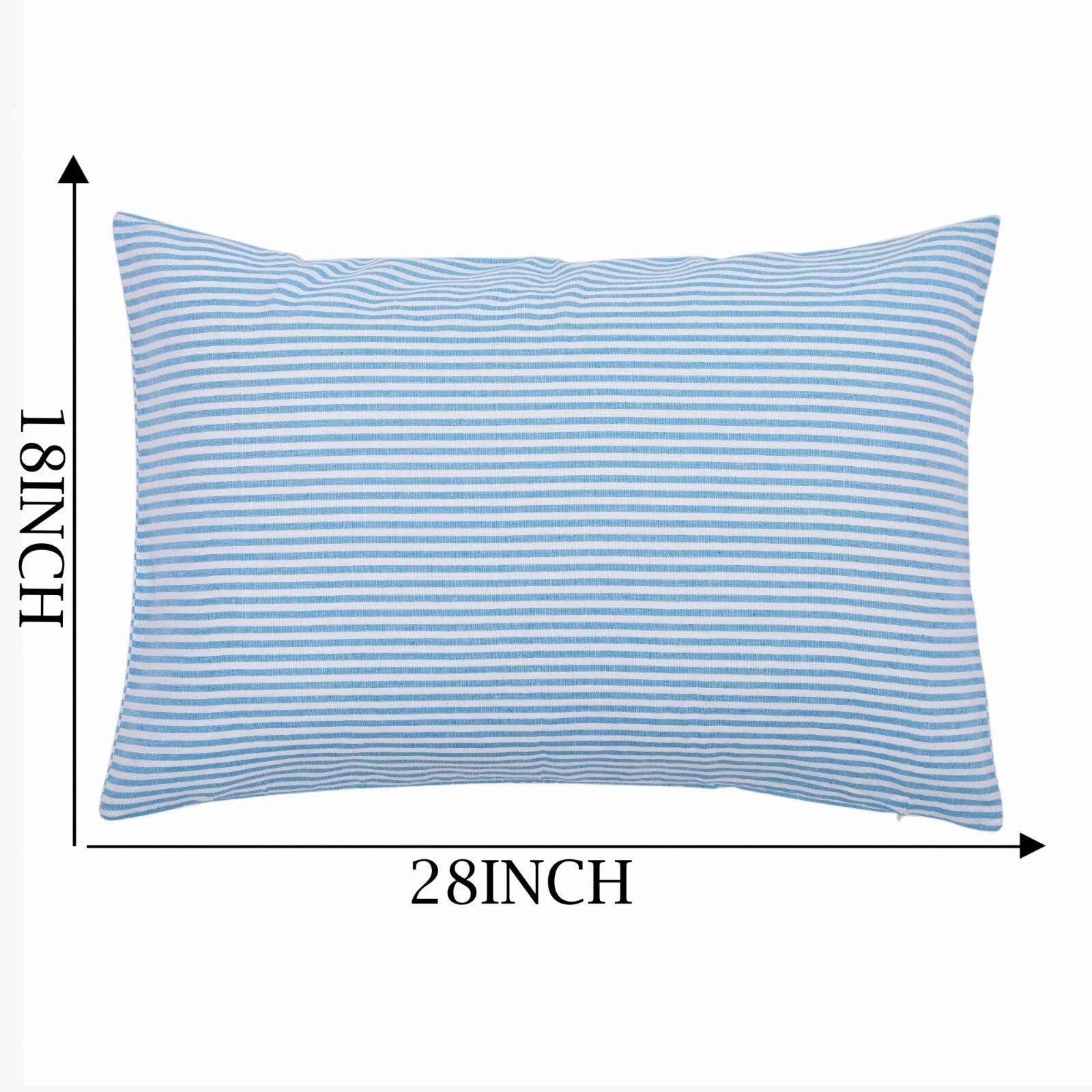 Cotton Cushion Covers Striped Throw Pillow Cover Case Sofa Bad Home Decor-18x28