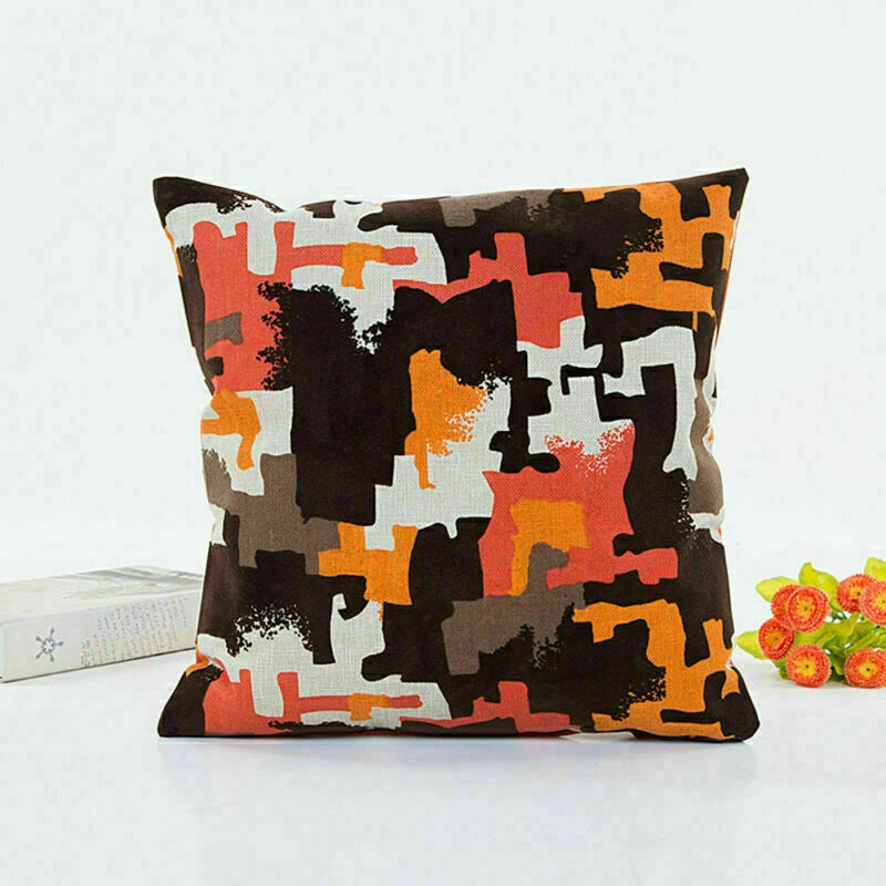 Decor Cushion Waist Cover Sofa Geometric Case Patterns Home Pillow