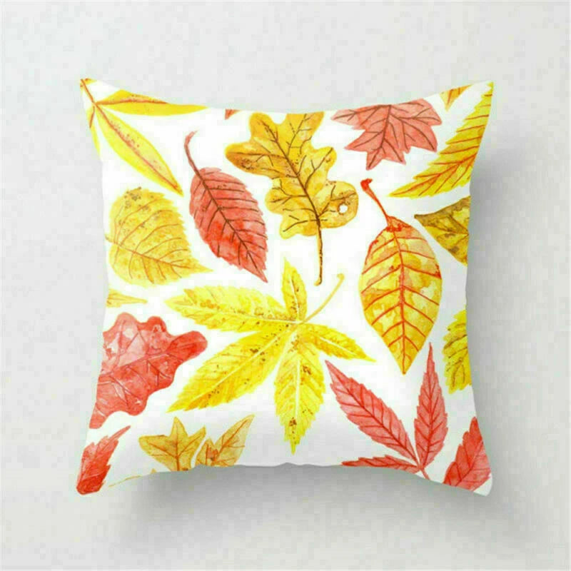 Yellow Pillow Case Sofa Car Cover Cushion Decor Waist Throw Home