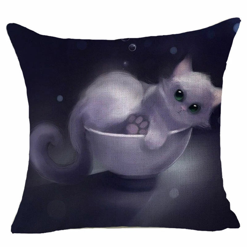18'' 3D Animal Throw Chair Seat Pillow Case Cover Sofa Waist Cushion Cover