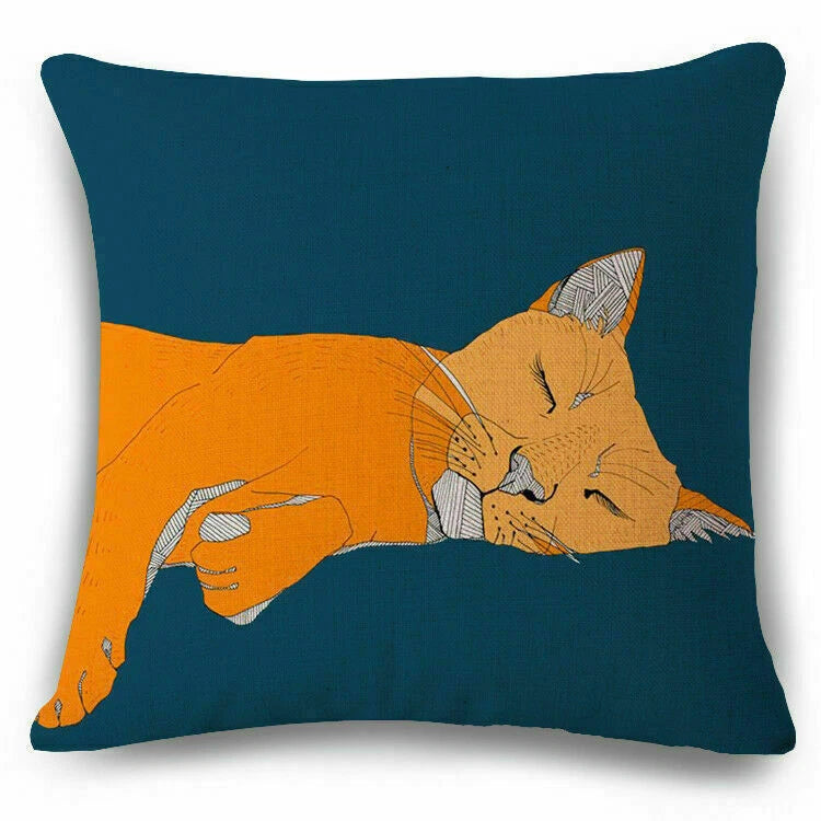 18inch Animal Pattern Pillow Case Sofa Waist Cushion Cover Home Decor