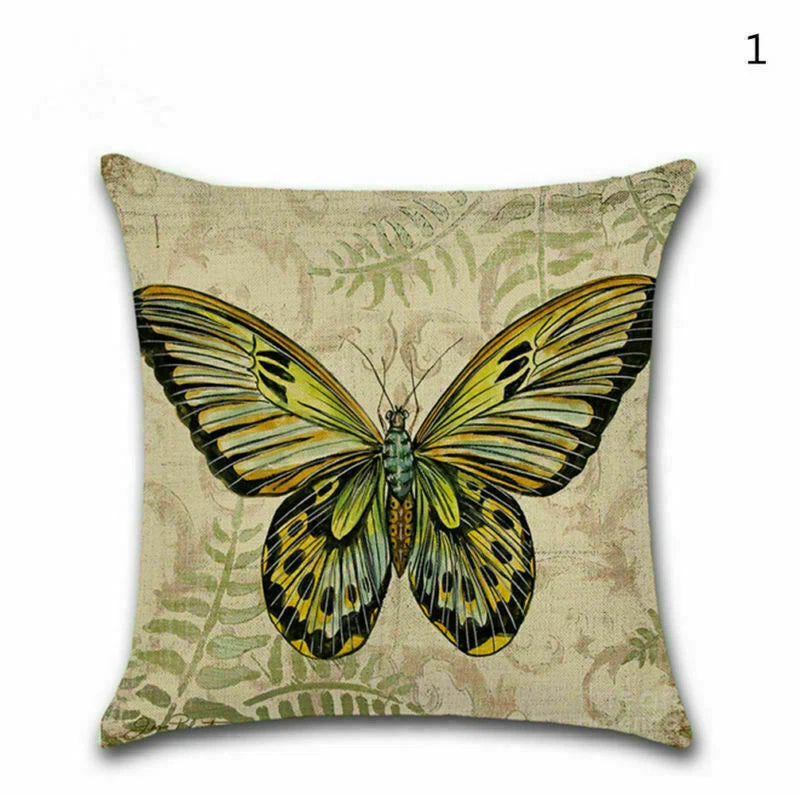 Decor Cushion Throw Cover Case Sofa Butterfly 18" Home Cute