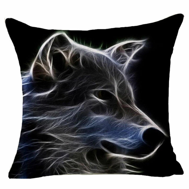 18'' 3D Animal Throw Chair Seat Pillow Case Cover Sofa Waist Cushion Cover