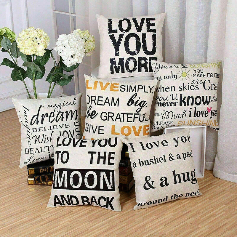Cushion Pillow Throw Square Waist Home Case Sofa Cover Decorative