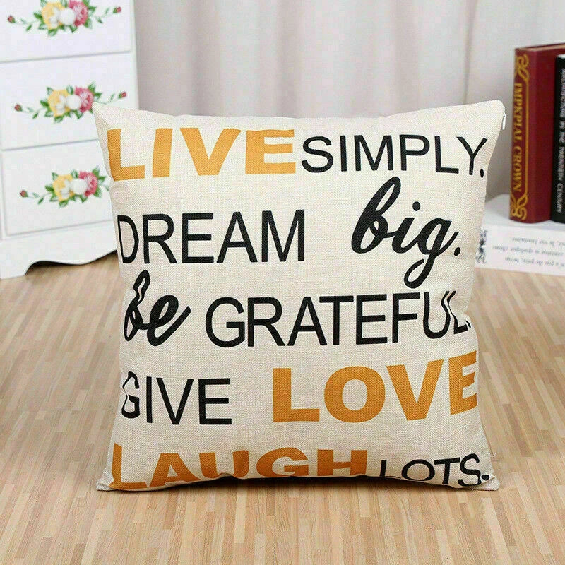 Cushion Pillow Throw Square Waist Home Case Sofa Cover Decorative