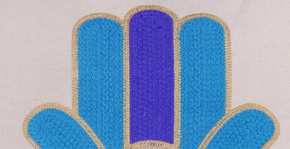 Indian Suzani Evil Eye Hamsa Embroidery Cushion Covers Bed Sofa Pillow Case 40CM