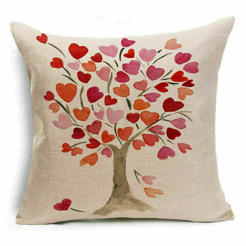 Throw Pillow Fashion Flower Tree  Case Sofa Home Cover Cushion Decor