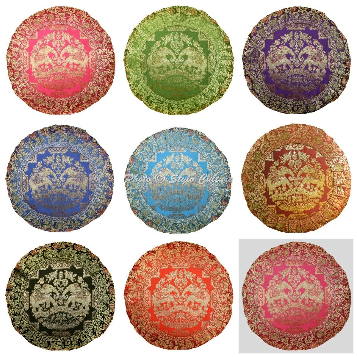 Brocade Jacquard Cushion Cover DecorativeElephant Pillow Cases For Home Decor