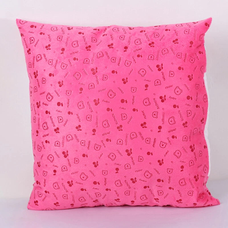 10Pcs Heart Shape Sublimation Blank Pillow Case Home Sofa Car Decor DIY Printed