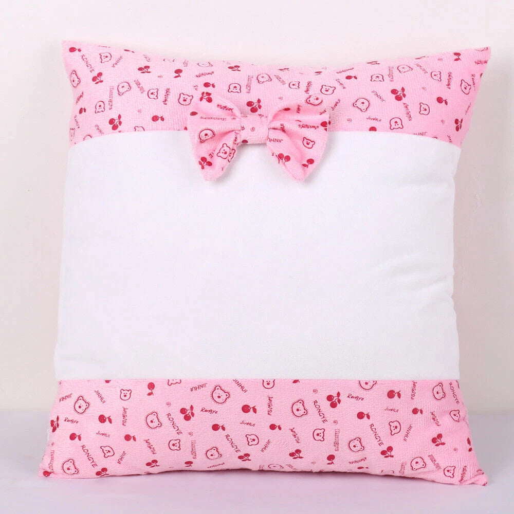 10Pcs Heart Shape Sublimation Blank Pillow Case Home Sofa Car Decor DIY Printed