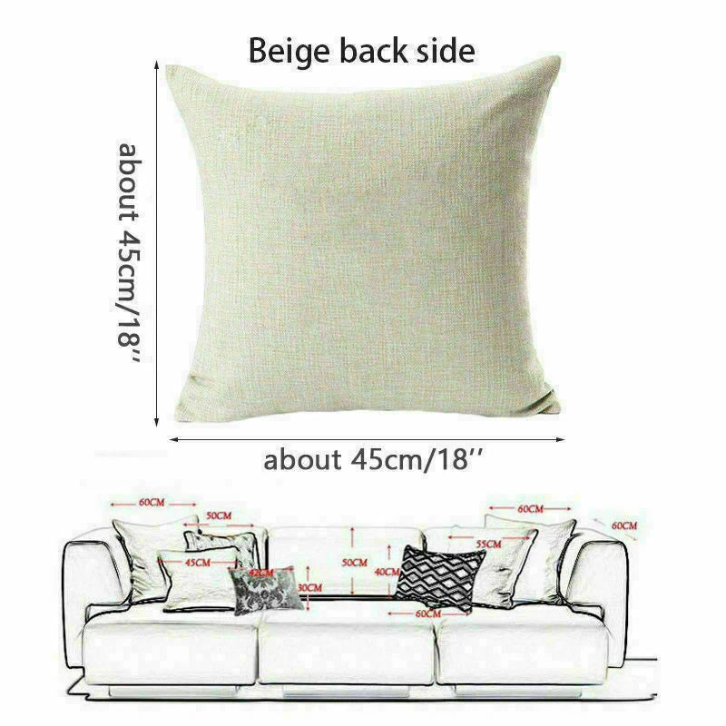 Yellow Pillow Case Sofa Car Cover Cushion Decor Waist Throw Home