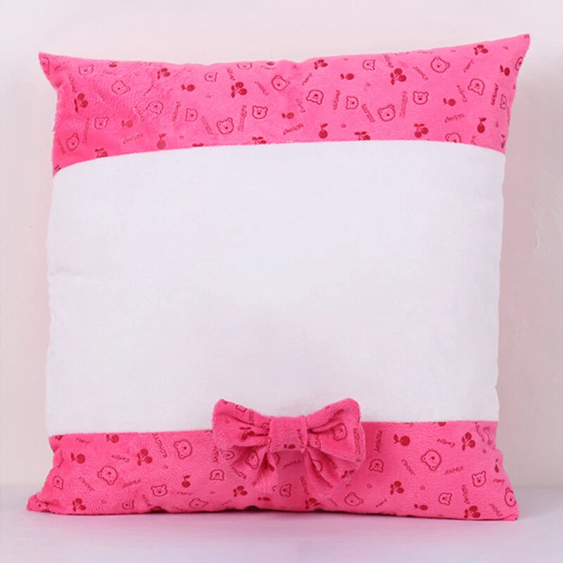 10Pcs Heart Shape Sublimation Blank Pillow Case Home Sofa Car Decor DIY Printed
