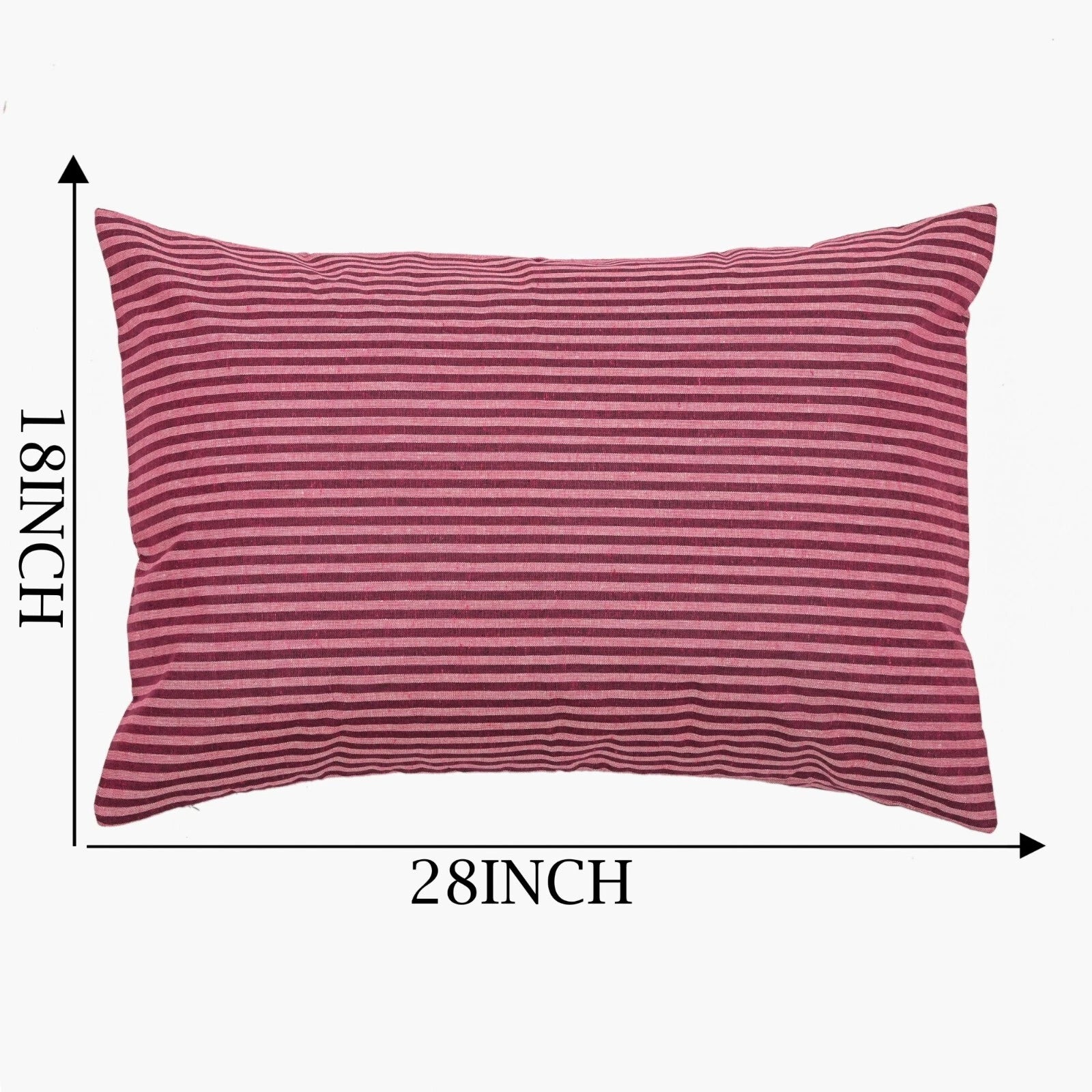 Cotton Pillow Case Cover Home Sofa Bad Decor Striped Throw Cushion Cover-18x28