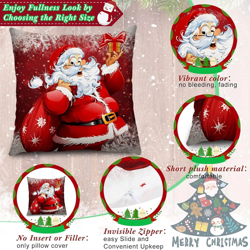 18"x18" Christmas Pillow Covers Cushion Covers Decoration Holiday Decor for Sofa
