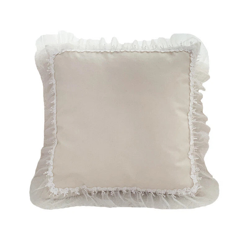 18 x 18 in Embrodiery Lace Throw Pillow Covers Case Sofa Bed Cushion Cover Decor