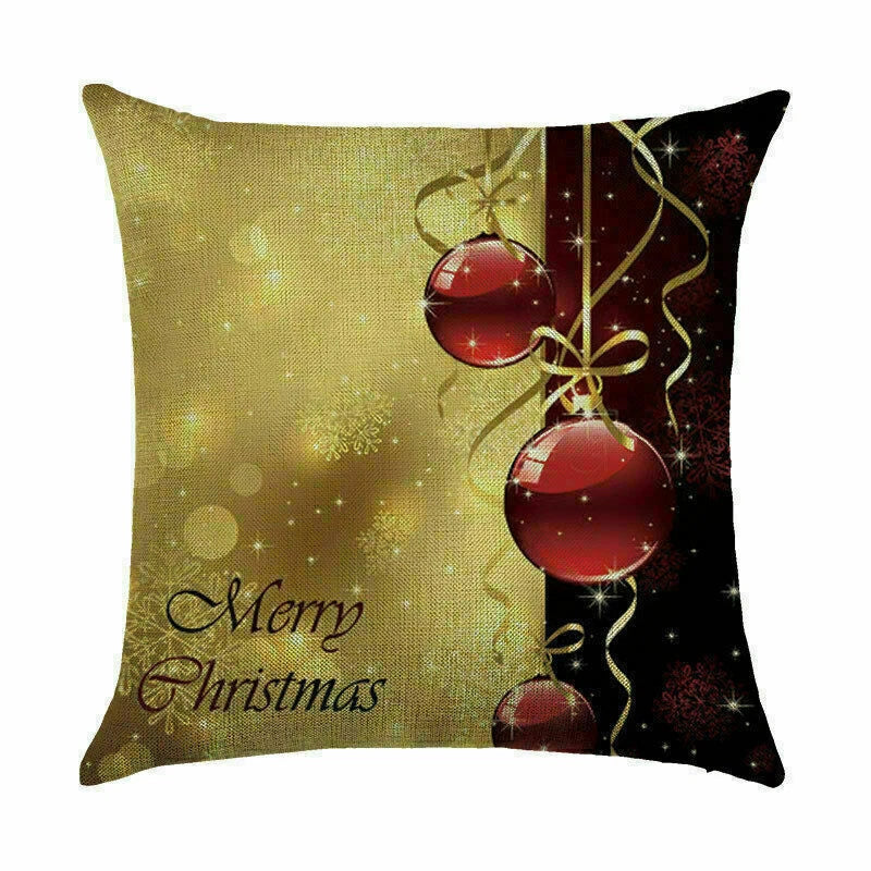 Pillow Christmas Case Sofa Car Throw Home Cover Cushion Decor Santa