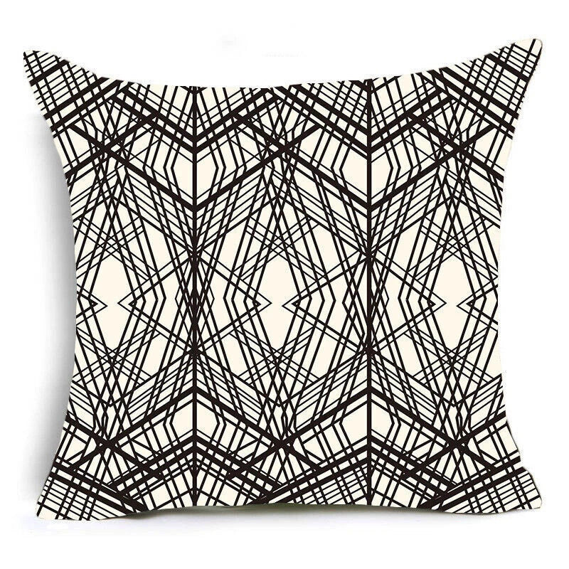Zebra Pillow Square Fashion Cases Print Leopard Covers Animal Sofa Cushion Bed