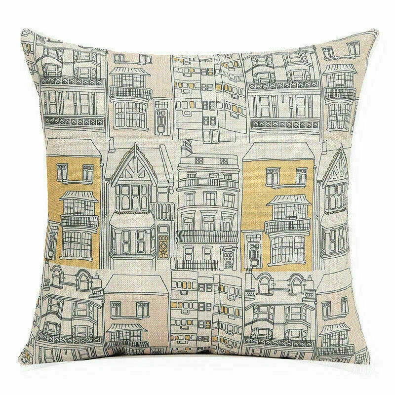 Decoration Cushion Countryside Cover Pillow Home Sofa Waist Case