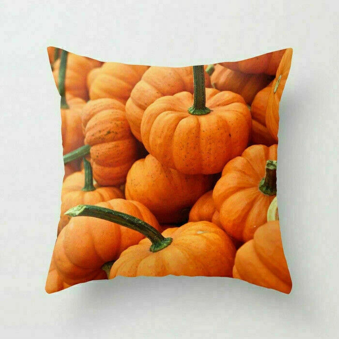 18inch Halloween Pumpkin Pillow Case Waist Throw Home Cover Sofa Cushion Decor