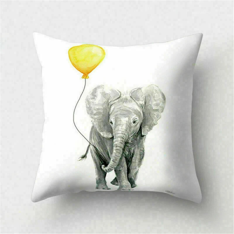 Yellow Pillow Case Sofa Car Cover Cushion Decor Waist Throw Home