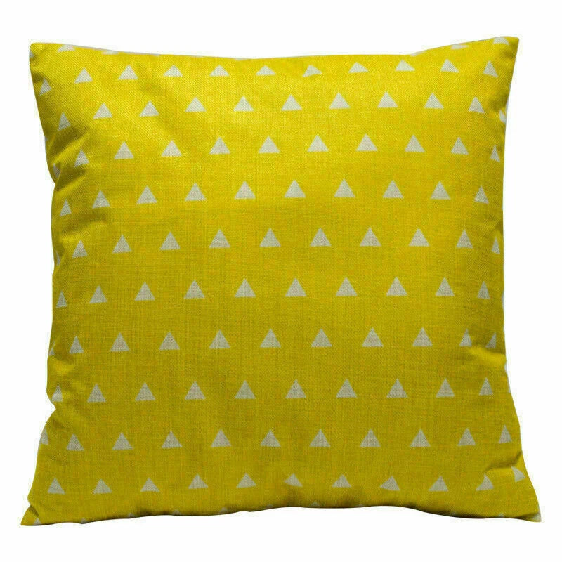 Cover Case Waist Pillow Cushion Home Geometric Sofa Triangle Decor