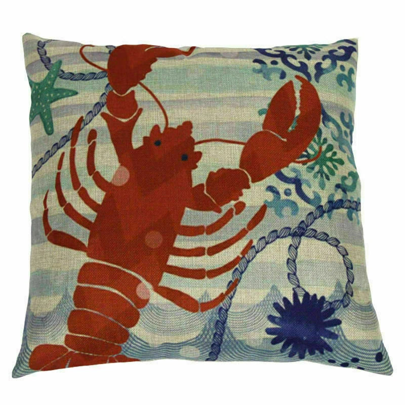 Covers Cushion pillowcases Sofa Animal Ocean Cotton Sea Beach pillow Style