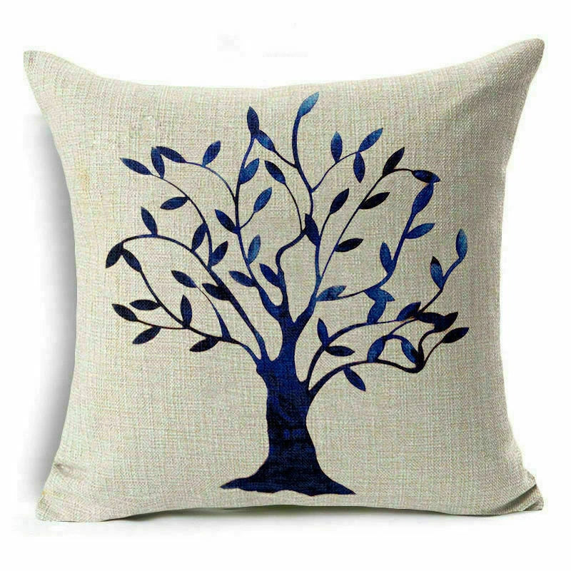 Throw Pillow Fashion Flower Tree  Case Sofa Home Cover Cushion Decor