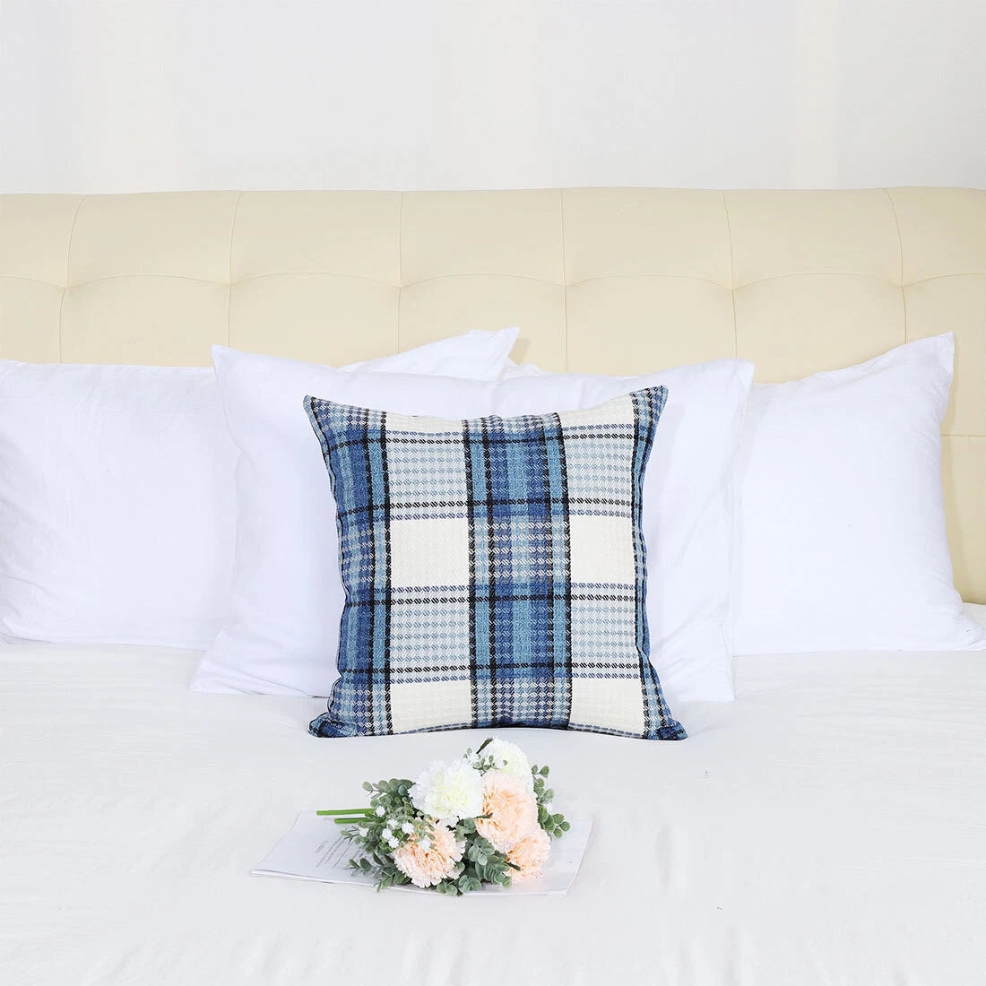Buffalo Check Plaid Throw Pillow Case Sofa Waist Cushion Cover Office Bedding