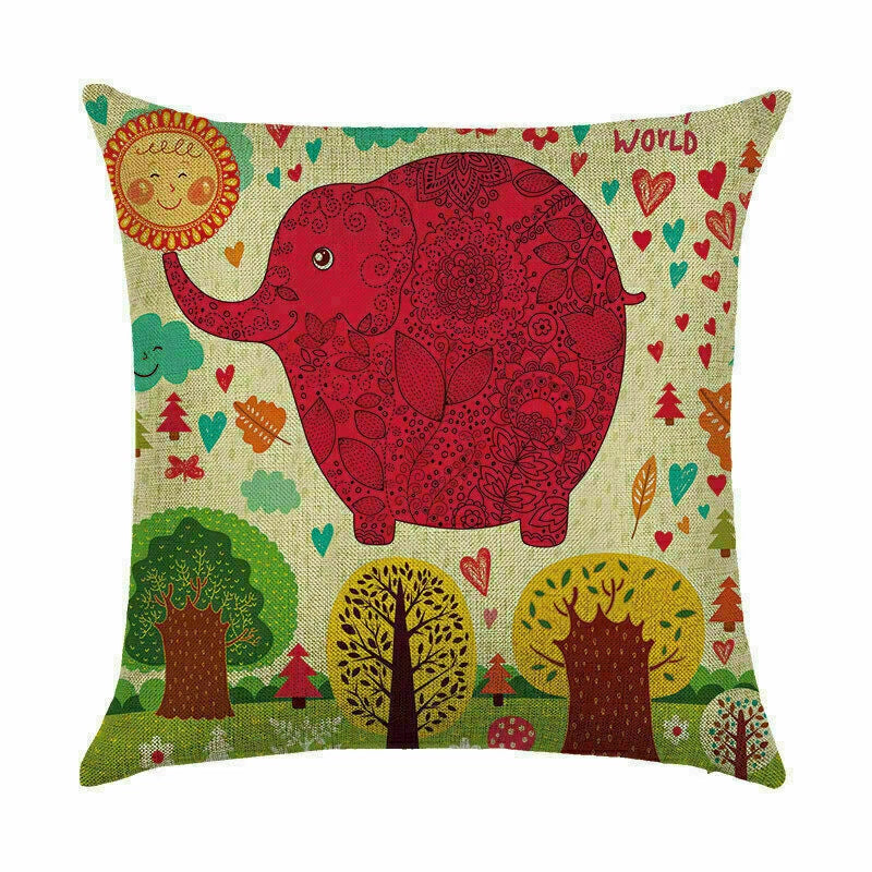 Pillow Christmas Case Sofa Car Throw Home Cover Cushion Decor Santa