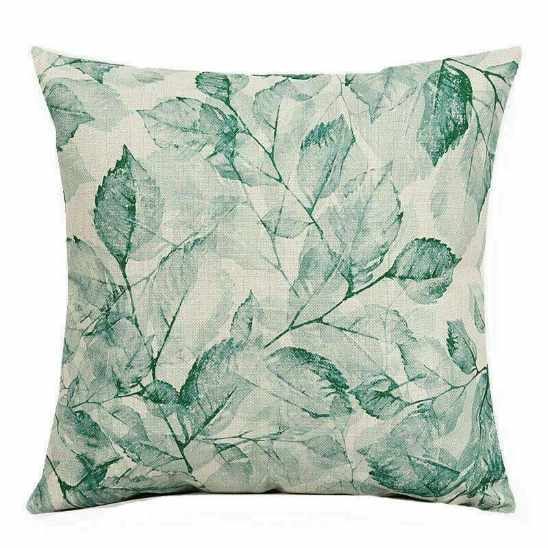 Home Idyllic Case Cushion Waist Pillow Cover Flower Decoration Sofa