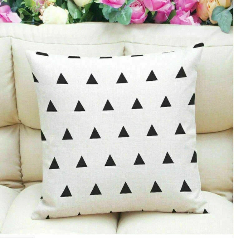 Cover Cushion Geometric pillow / Pattern 18" Case Sofa Decor
