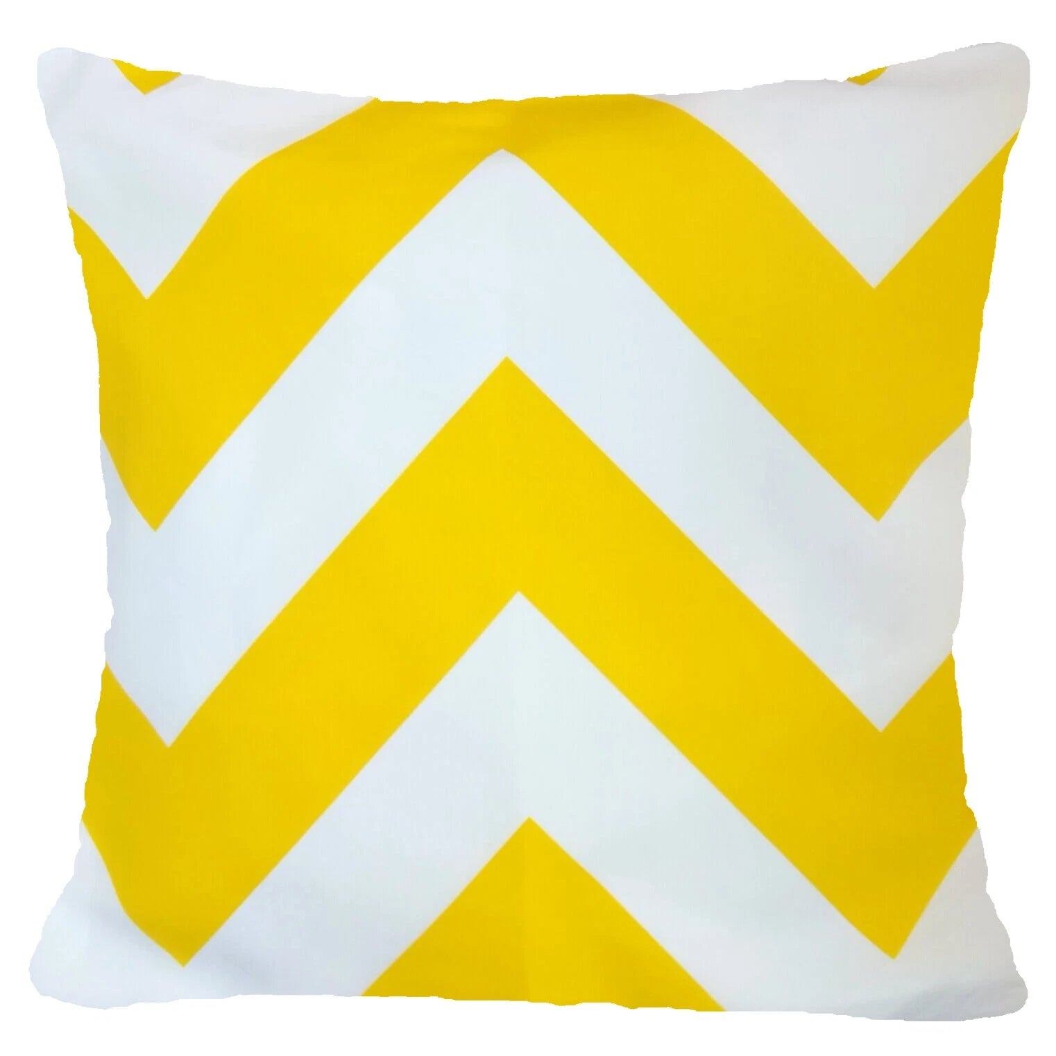 Yellow Throw PILLOW COVER 2-Sided Gray White Decorative Sofa Cushion Case 18x18"