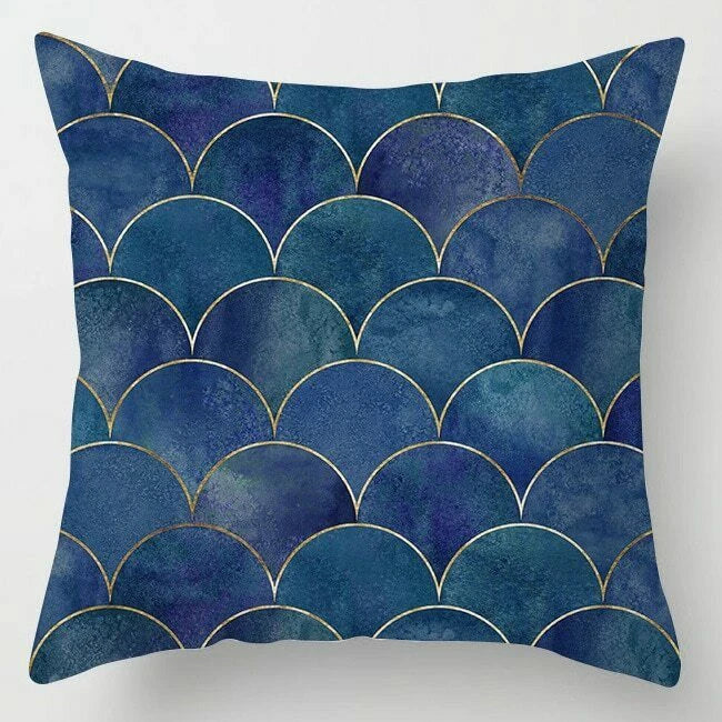 45*45cm Geometric Marble Pillowcover Sofa Decor Pillowcase Bedroom Cushion Cover