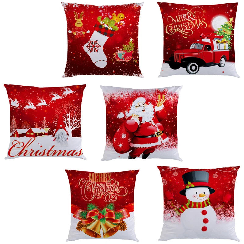 18"x18" Christmas Pillow Covers Cushion Covers Decoration Holiday Decor for Sofa