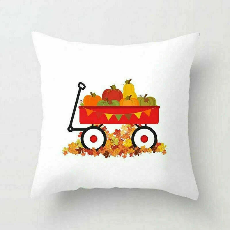 18inch Halloween Pumpkin Pillow Case Waist Throw Home Cover Sofa Cushion Decor