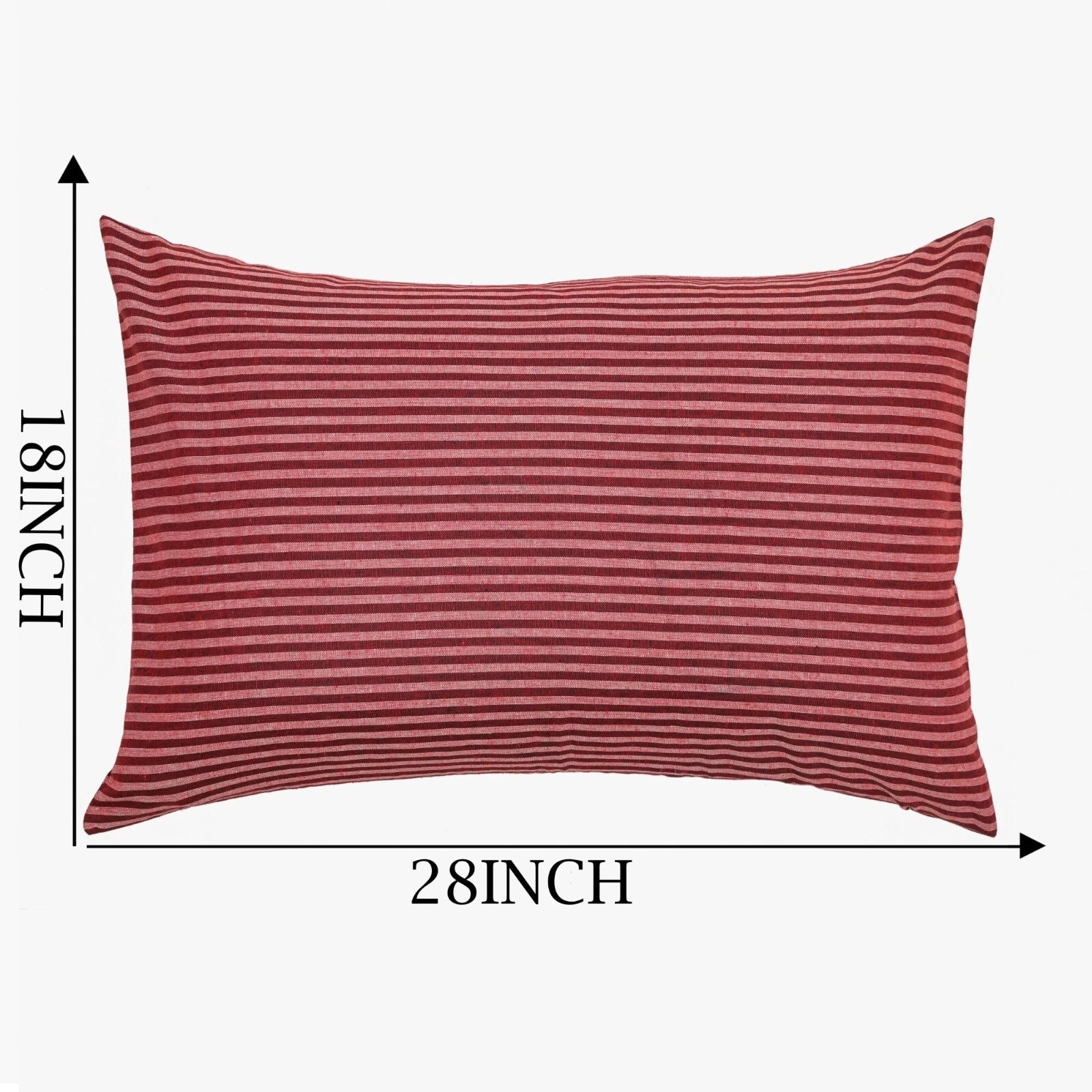 Cotton Pillow Case Cover Home Sofa Bad Decor Striped Throw Cushion Cover-18x28