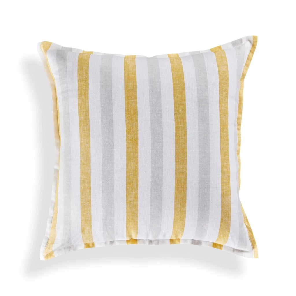 Solino Home Square Linen Pillow Cover for Cushion Couch, Sofa Bed, Santa Barbara